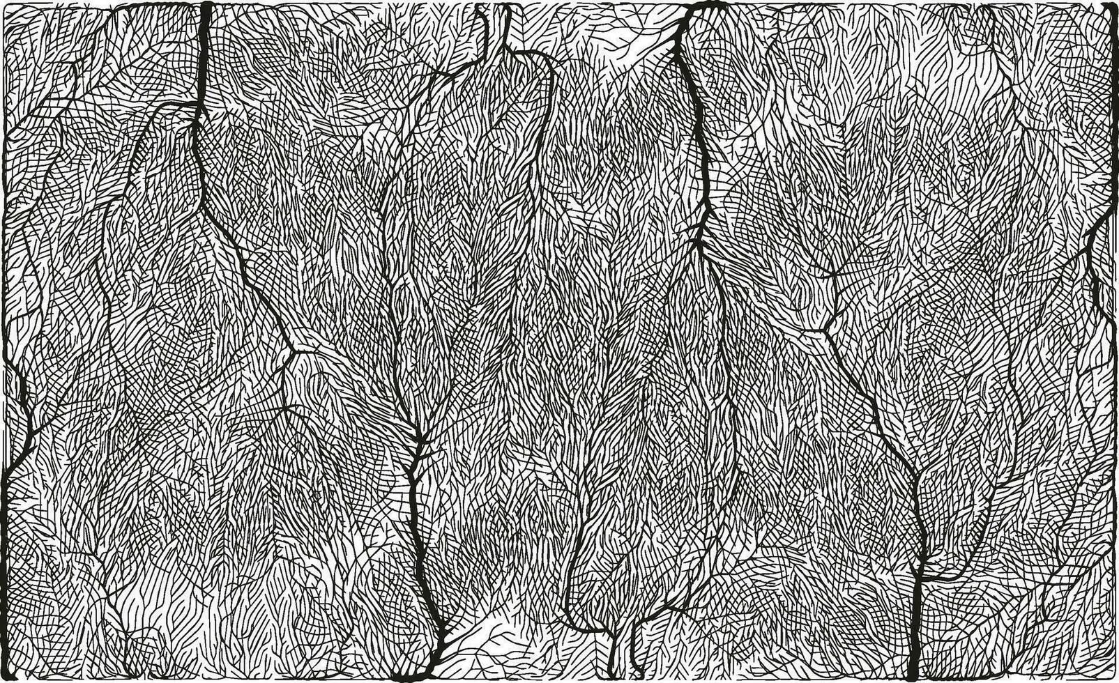 abstract gestreept zwart en wit patroon met een glad overgang van zwart naar wit dun gebroken lijnen. vector achtergrond