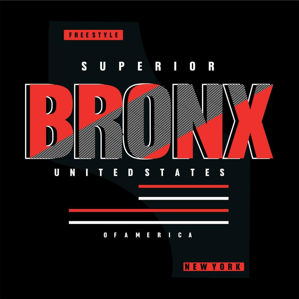 bronx typografie ontwerp voor t-shirt, vectoren