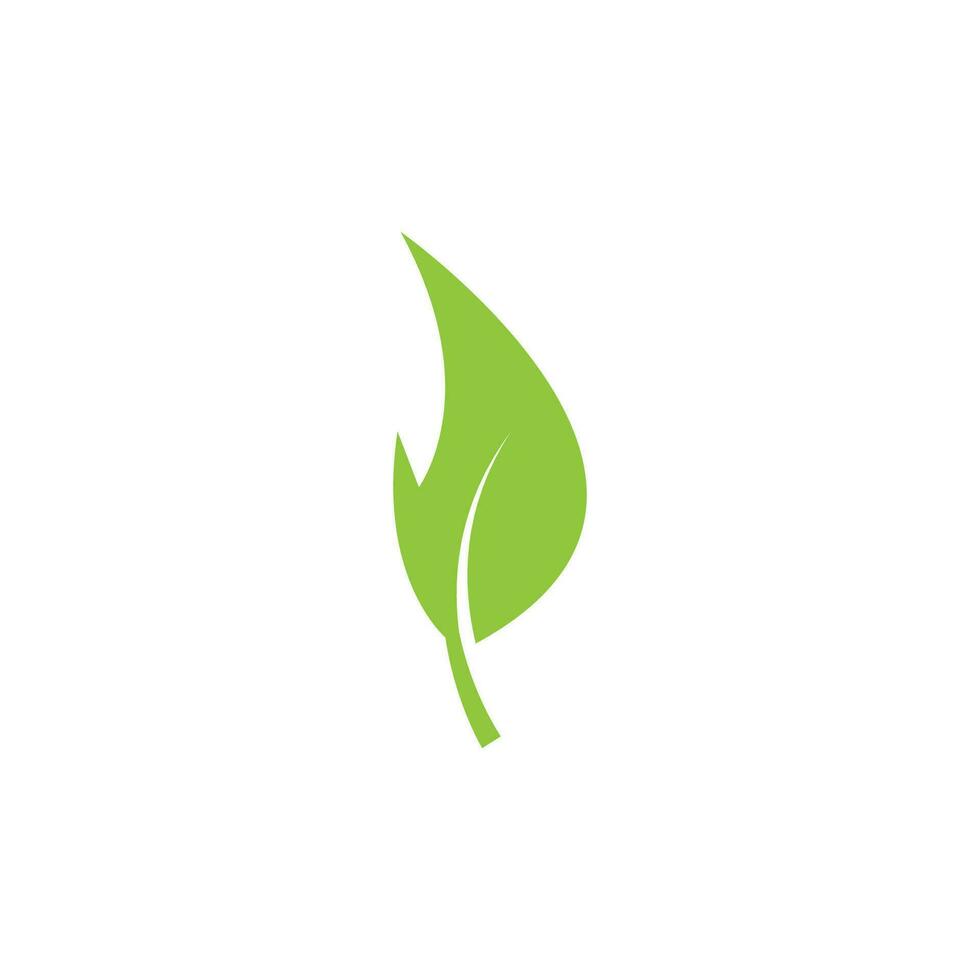 logo's van groene boom blad ecologie natuur element vector