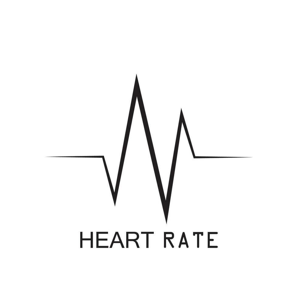 heartbeat pulse pictogram vector illustratie logo sjabloon