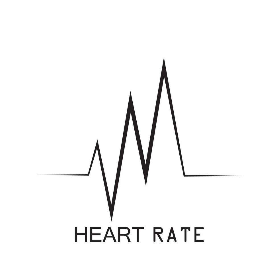 heartbeat pulse pictogram vector illustratie logo sjabloon