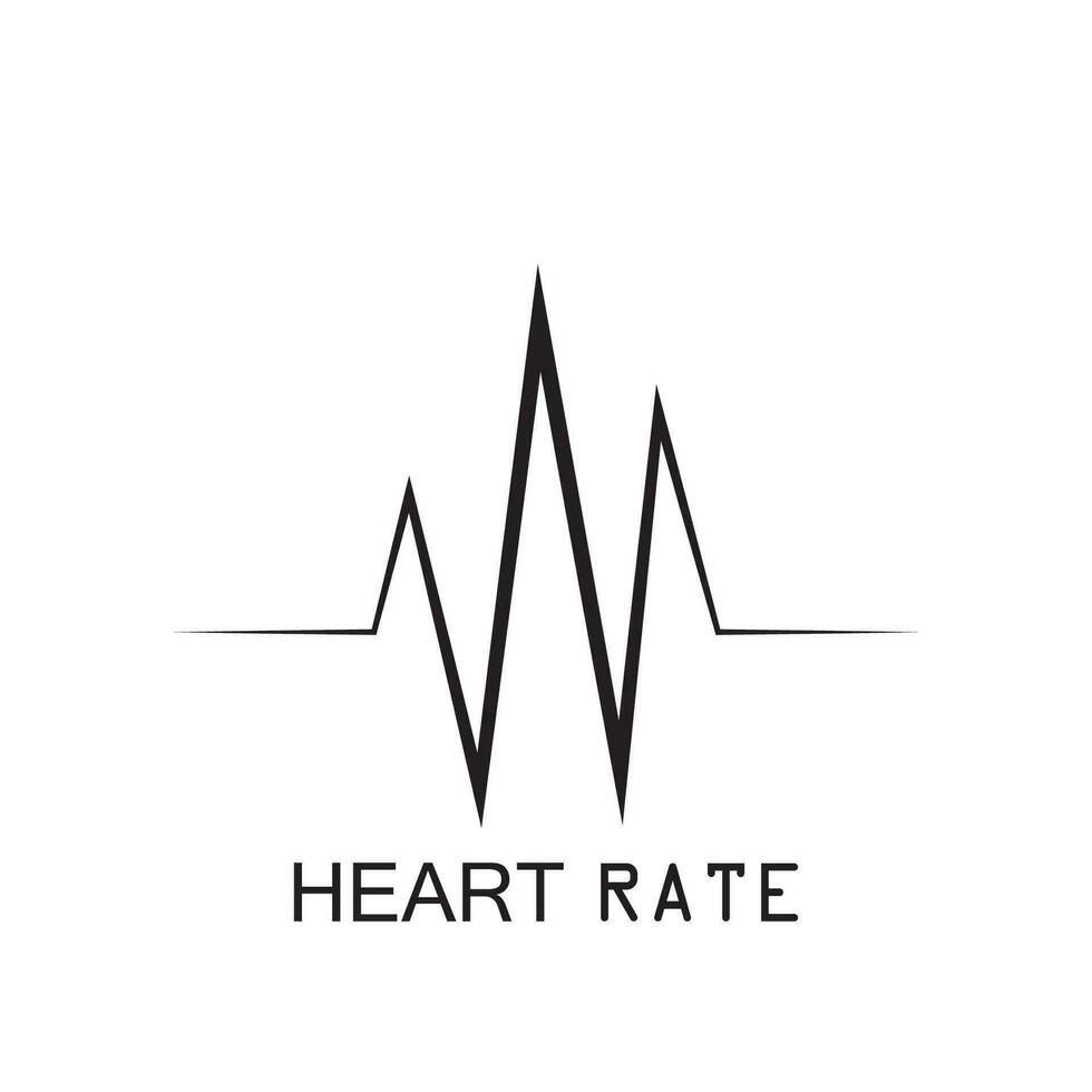 heartbeat pulse pictogram vector illustratie logo sjabloon