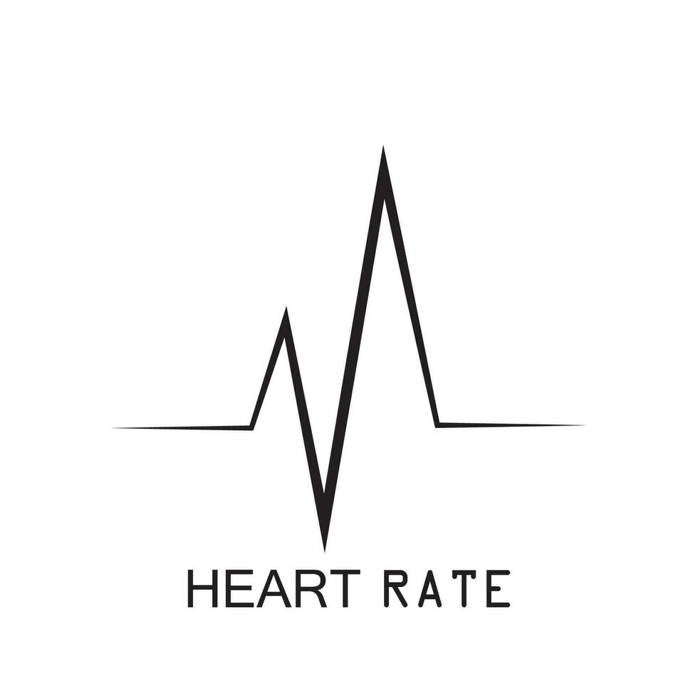 heartbeat pulse pictogram vector illustratie logo sjabloon