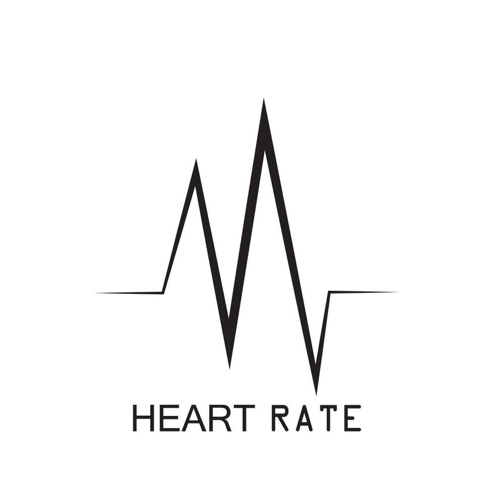 heartbeat pulse pictogram vector illustratie logo sjabloon