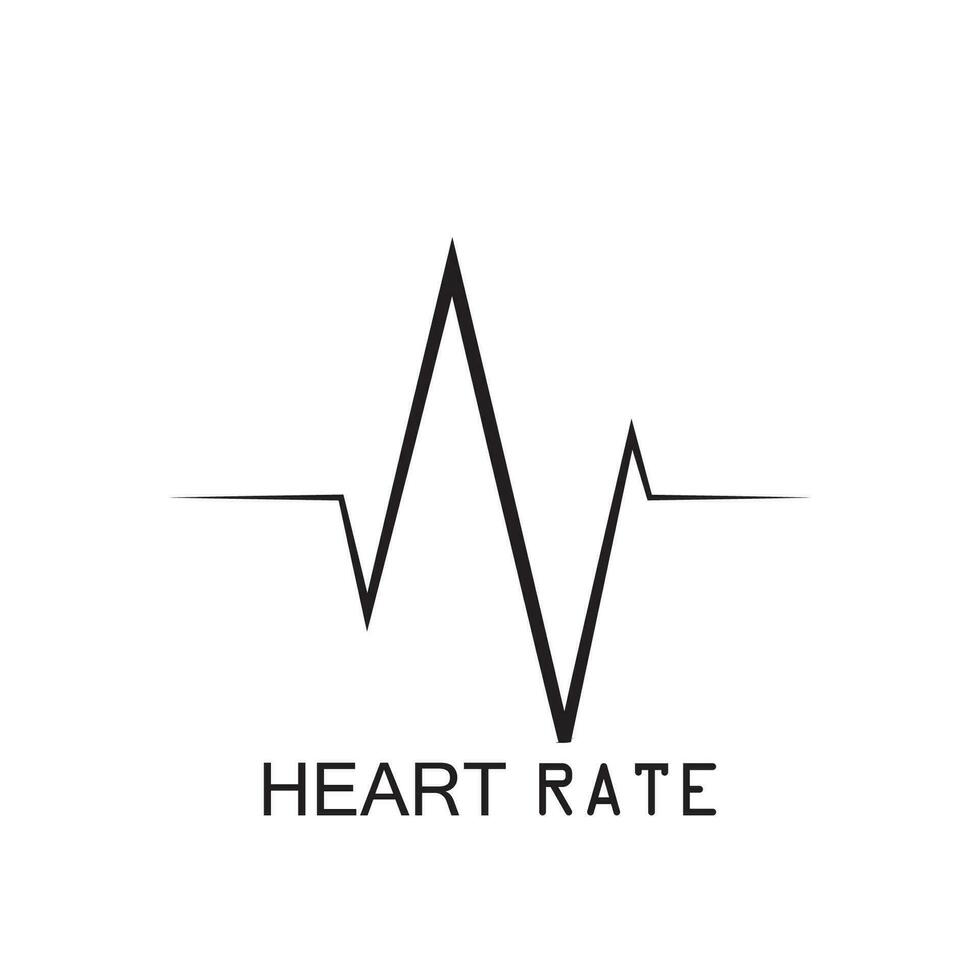 heartbeat pulse pictogram vector illustratie logo sjabloon