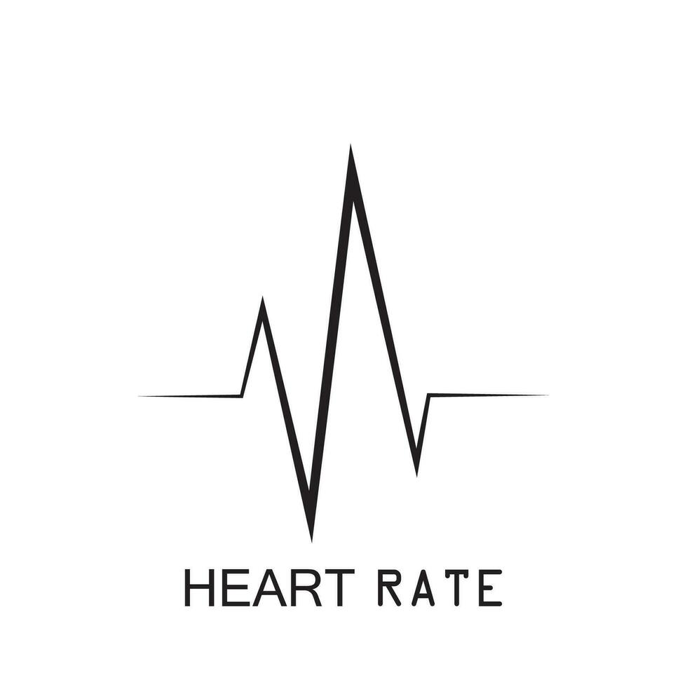 heartbeat pulse pictogram vector illustratie logo sjabloon