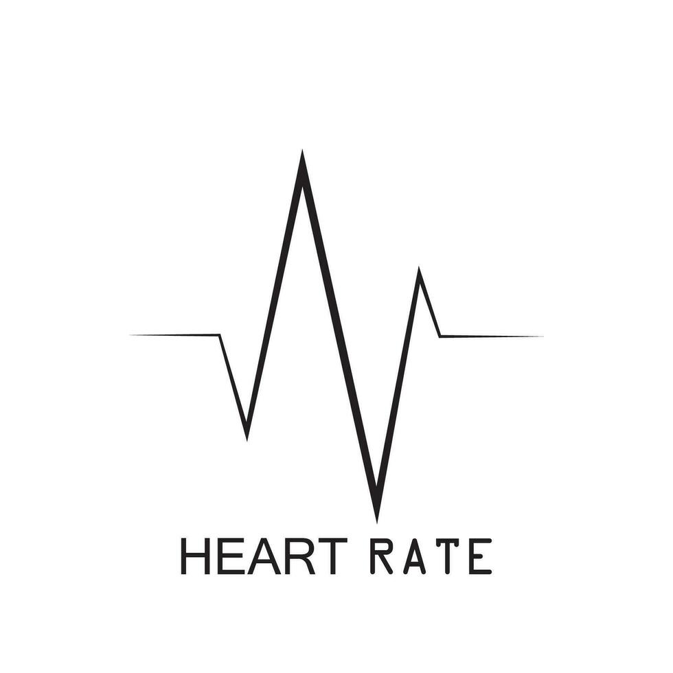 heartbeat pulse pictogram vector illustratie logo sjabloon