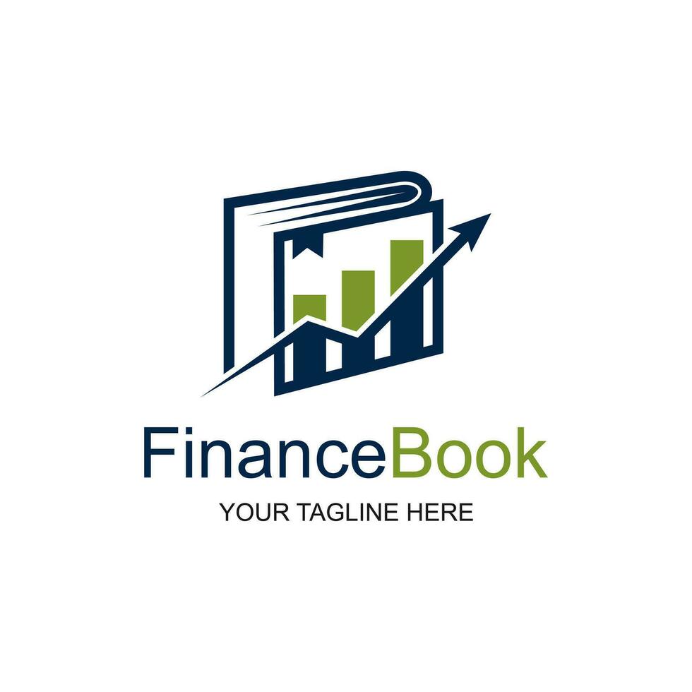 financiën boek logo symbool. financiën boek icoon. modern merk element teken. geschikt voor uw ontwerp nodig hebben, logo, illustratie, animatie, enz. vector