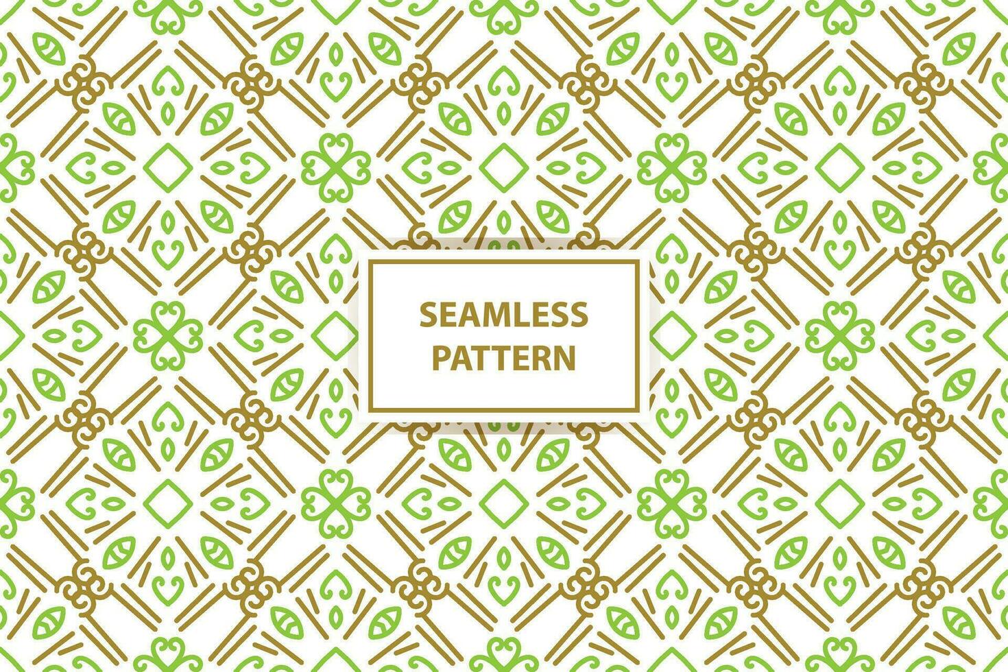 oosters naadloos patroon. wit, groen en goud achtergrond met Arabisch ornament. patroon, achtergrond en behang voor uw ontwerp. textiel ornament. vector illustratie.