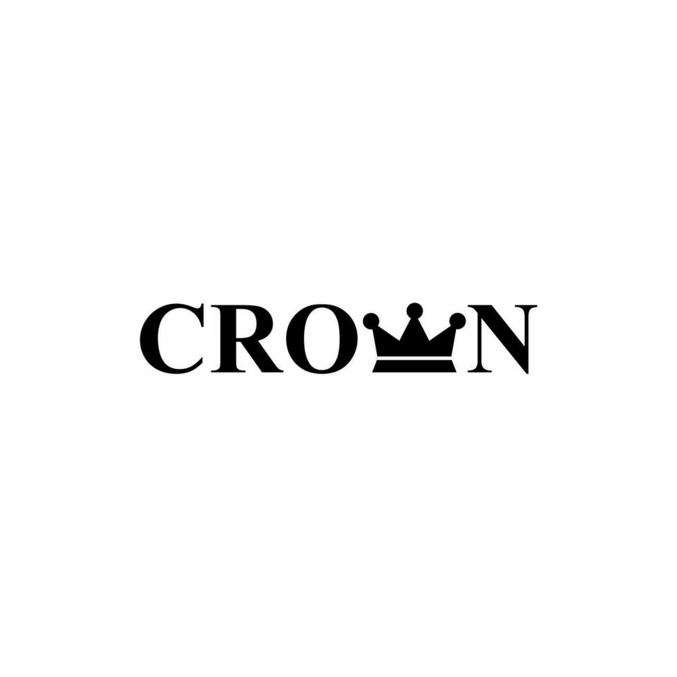 kroon logo ontwerp, logotype en vector logo