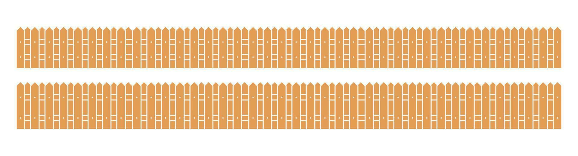 gekleurde hek in vlak stijl vector illustratie geïsoleerd Aan wit