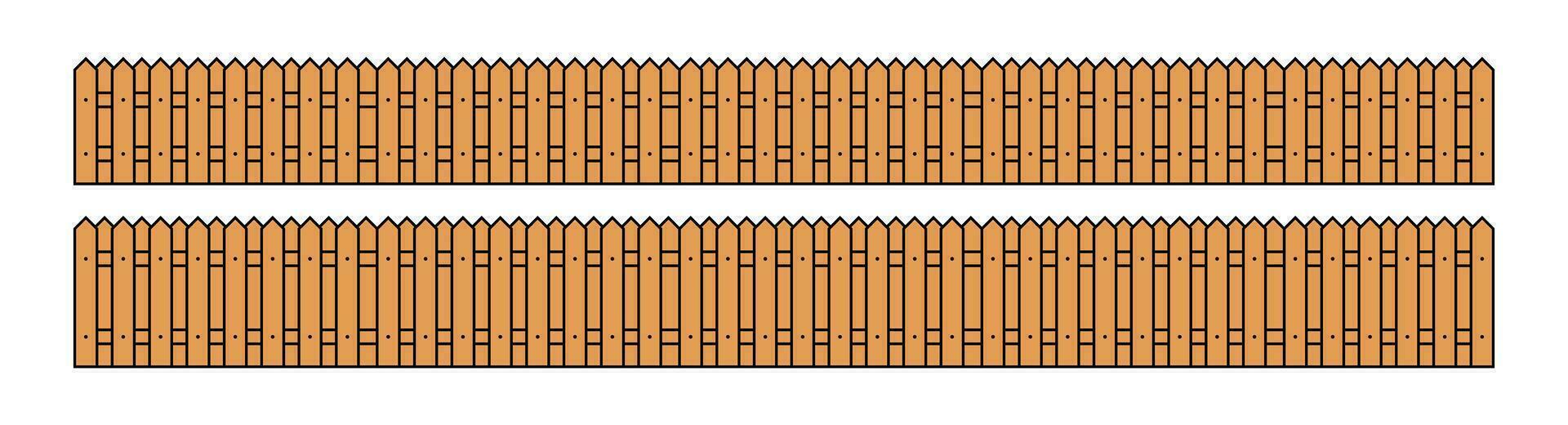 gekleurde schets hek in vlak stijl vector illustratie geïsoleerd Aan wit