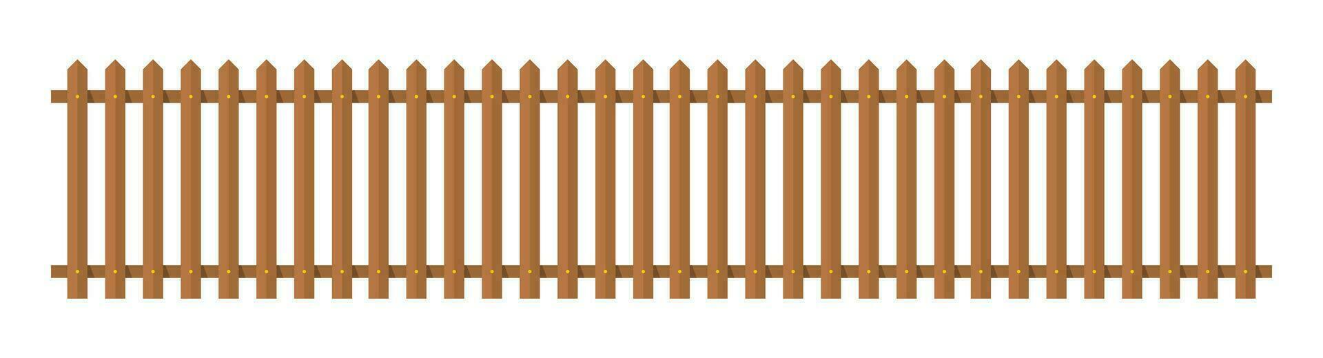 houten hek in vlak stijl vector illustratie geïsoleerd Aan wit