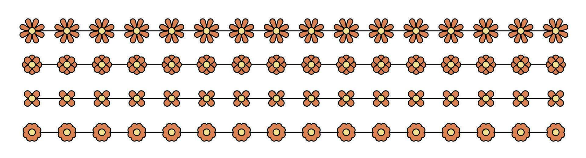 bloem verdeler verzameling vector illustratie