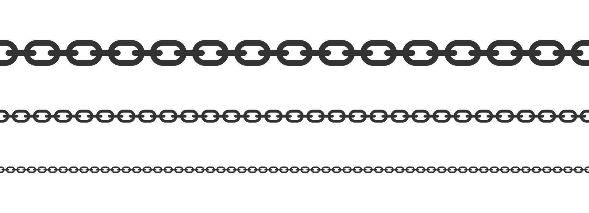 naadloos keten vector illustratie geïsoleerd Aan wit achtergrond