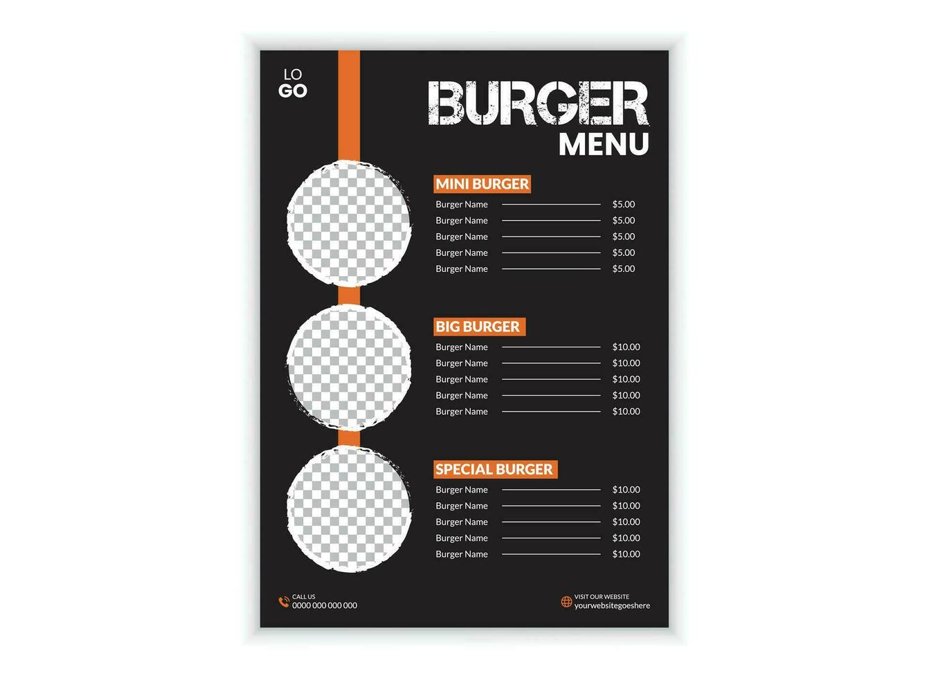 menu ontwerp voor restaurant vector