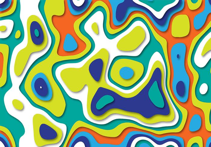 Abstracte kleurrijke papier gesneden vormen achtergrond vector