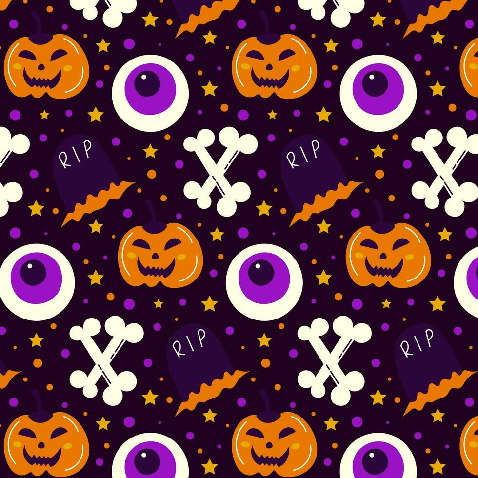 halloween patroon achtergrond vector