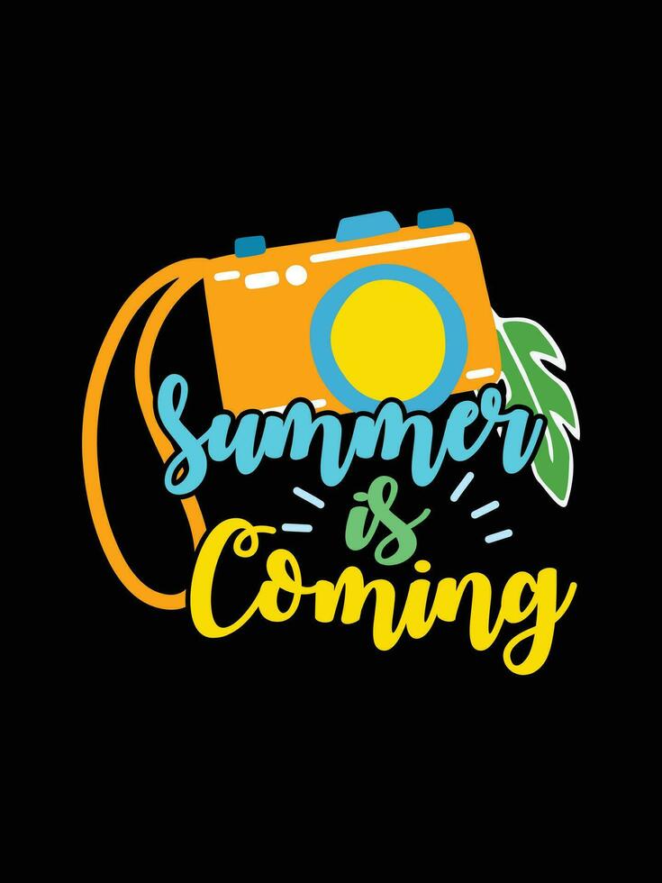 zomer wijnoogst kleurrijk belettering typografie t-shirt ontwerp opvallende vector kunst