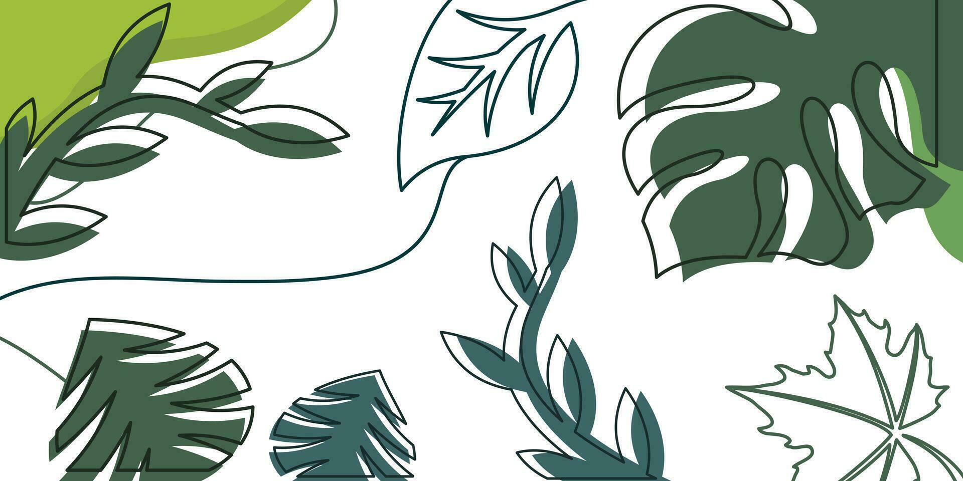bloemen achtergrond natuur met blad en schets gemakkelijk illustratie ontwerp vector