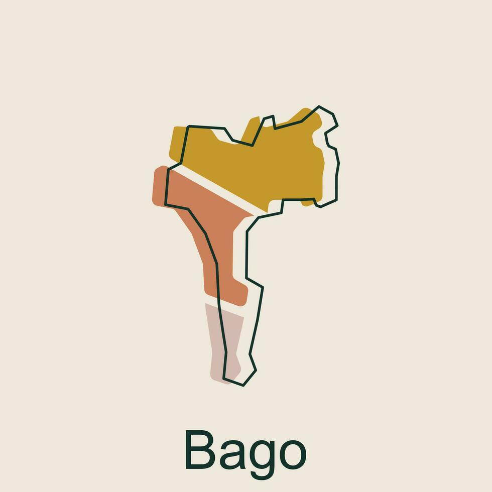 kaart van bago vector kaart Japan illustratie vector ontwerp sjabloon, geschikt voor uw bedrijf