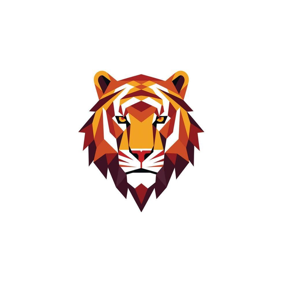 tijger logo embleem sjabloon mascotte symbool voor bedrijf of overhemd ontwerp. vector