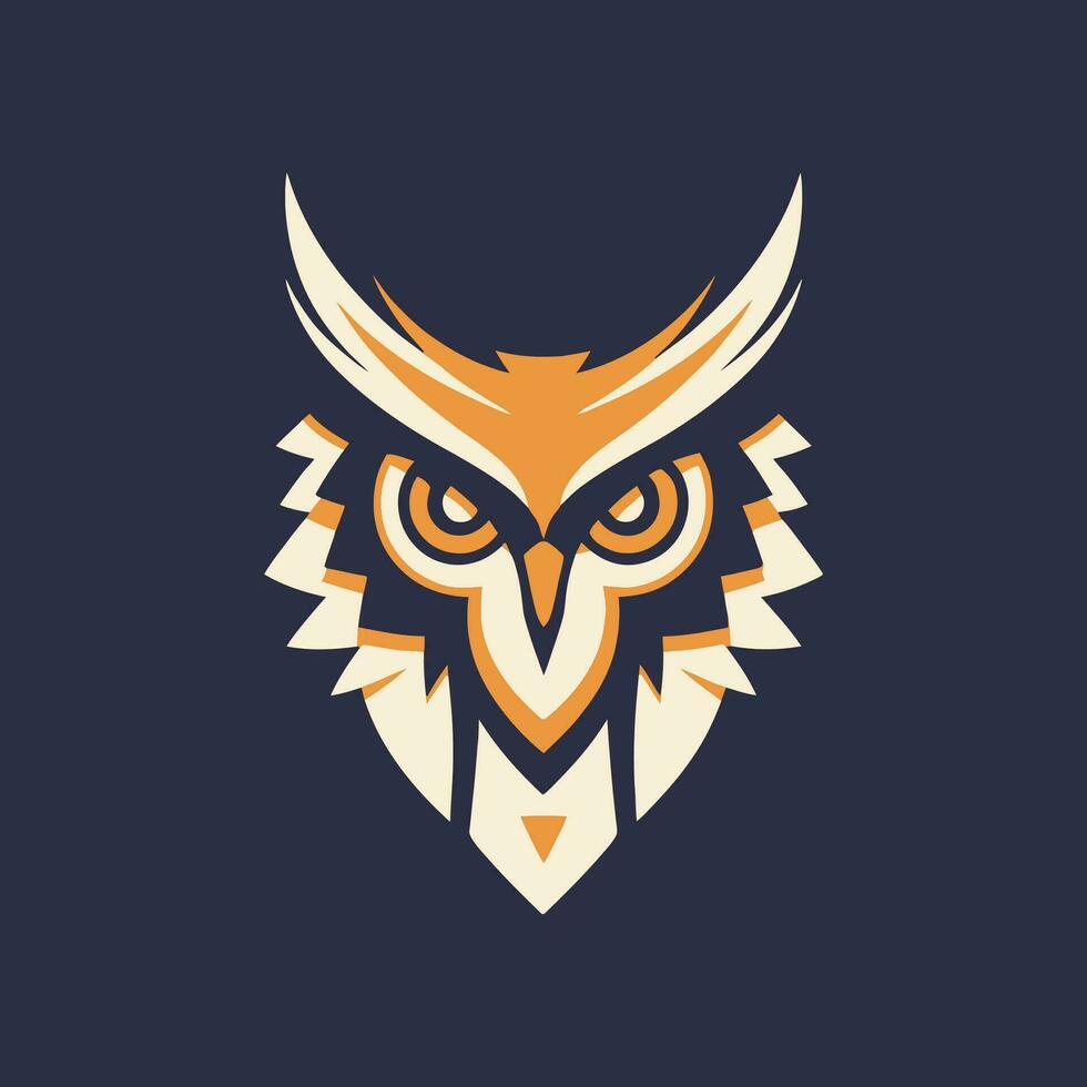 uil vogel logo illustratie vector ontwerp