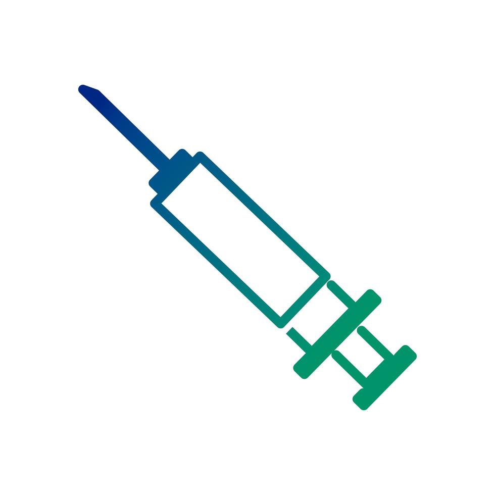 injectie medische lijn stijlicoon vector