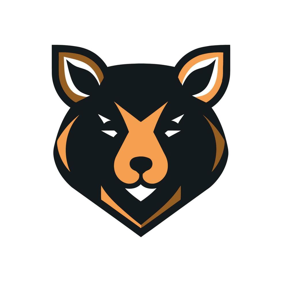dier beer logo illustratie vector ontwerp sjabloon