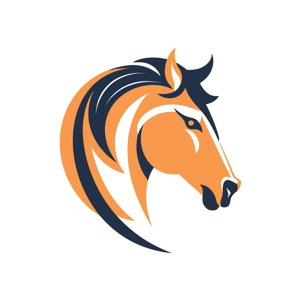 paard dier logo illustratie vector ontwerp sjabloon