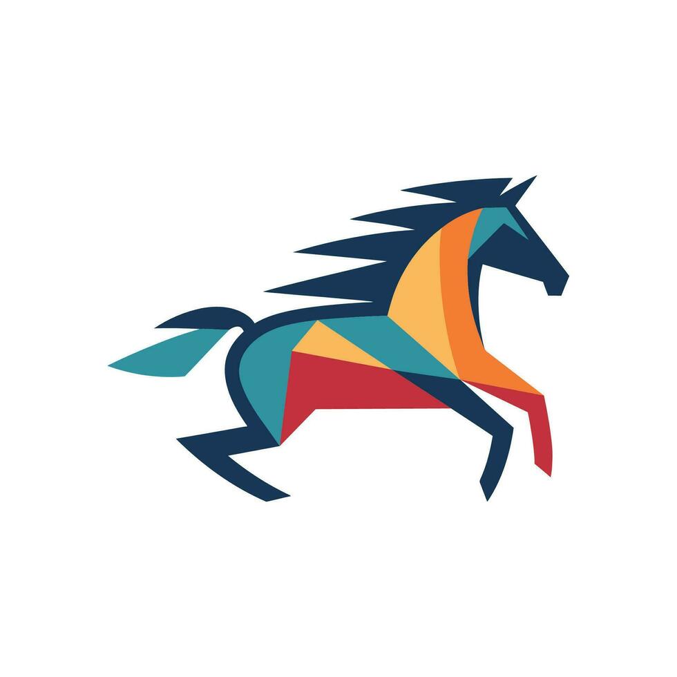 paard dier logo illustratie vector ontwerp sjabloon
