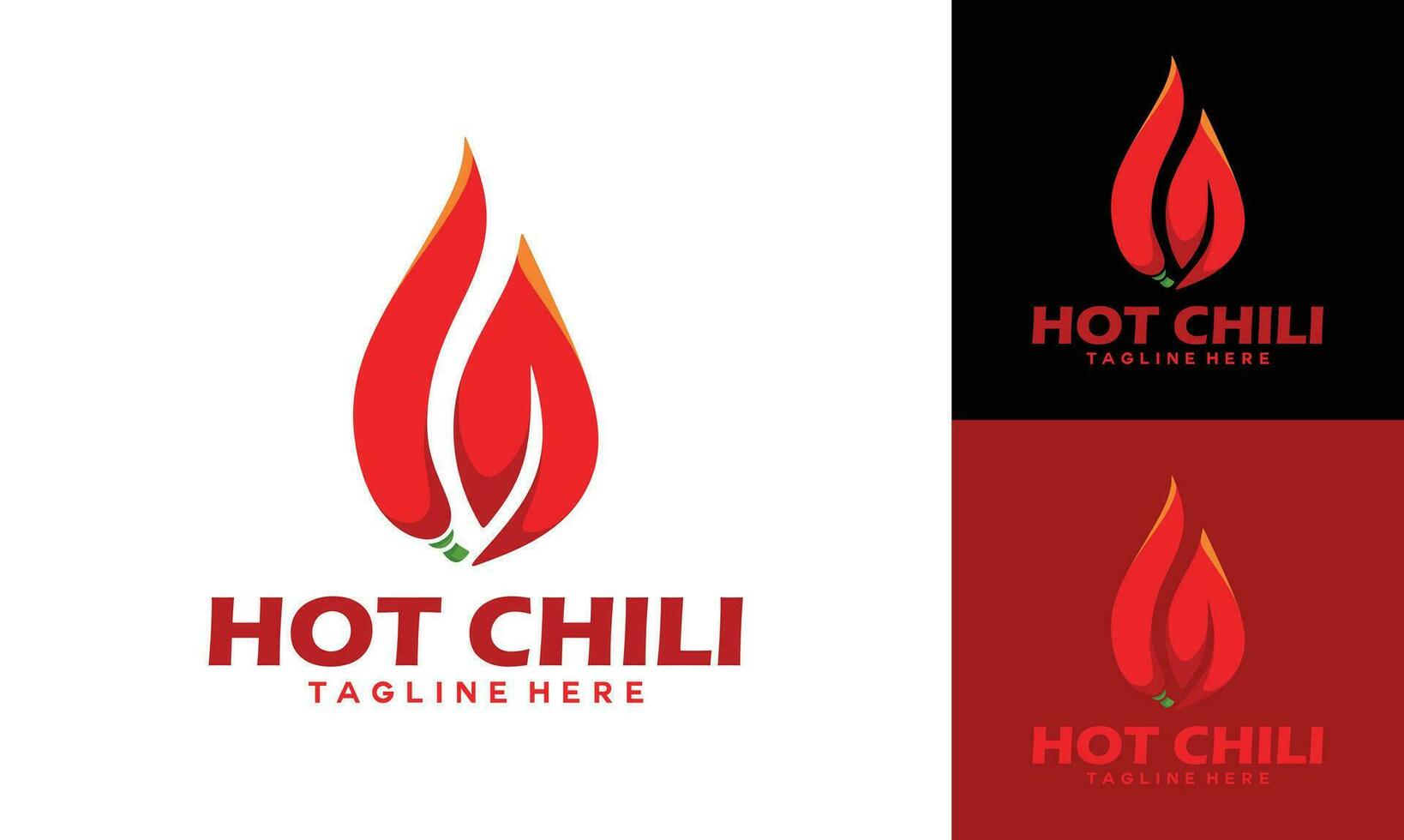 heet Chili logo ontwerp concept vector sjabloon. pittig Chili logo icoon premie vector