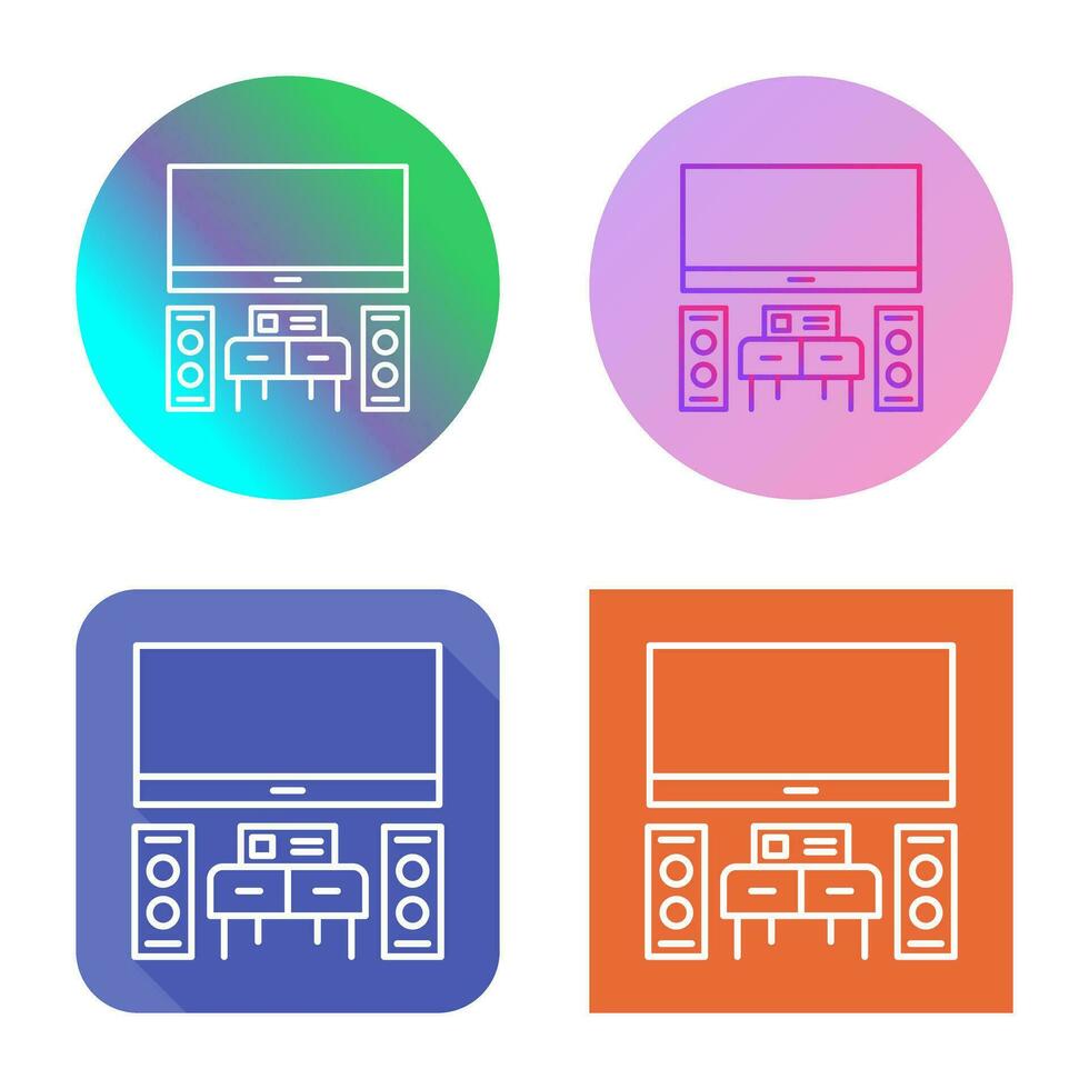 thuisbioscoop vector pictogram