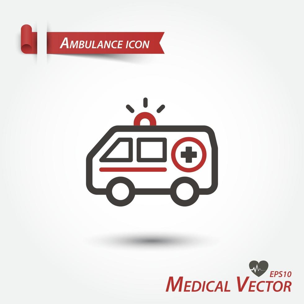 ambulance pictogram medische vector