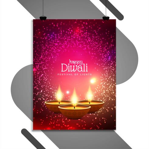 Abstract Happy Diwali-sjabloonontwerp vlieger vector