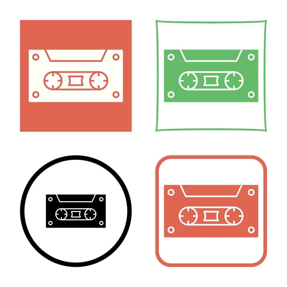 casette vector icoon