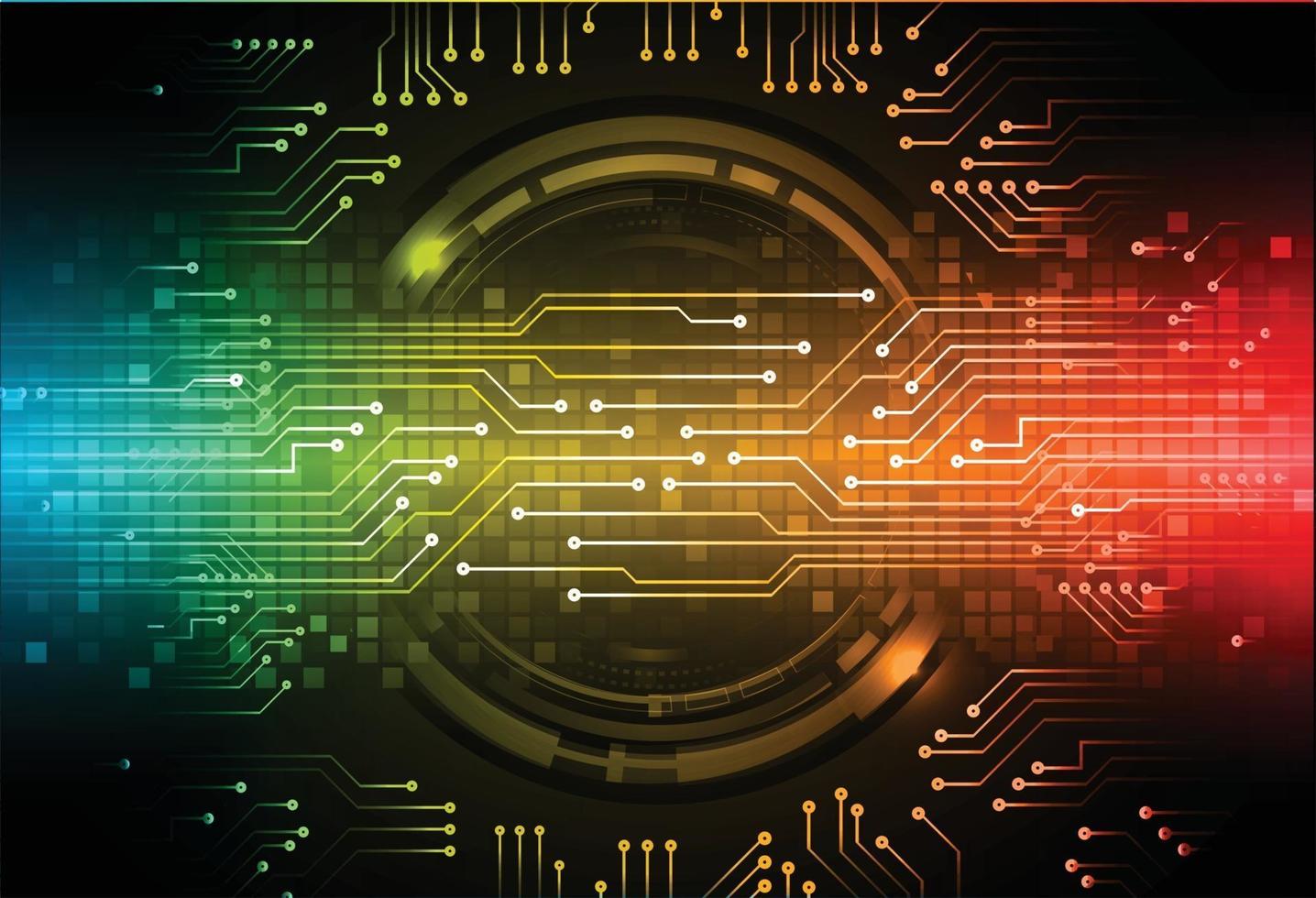 cyber circuit toekomstige technologie concept achtergrond vector