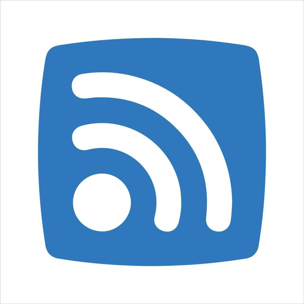 rss feeds icoon. vector en glyph