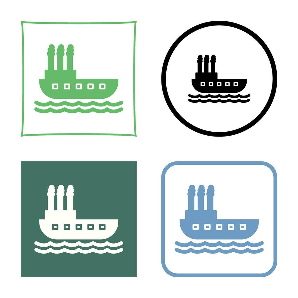 stoomboot vector icoon