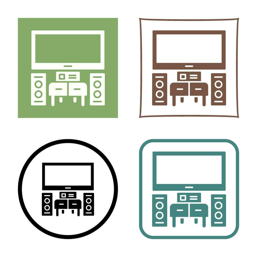 thuisbioscoop vector pictogram