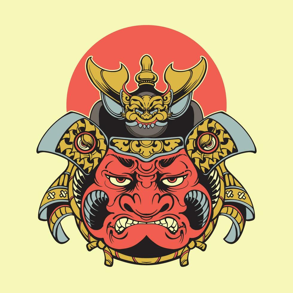 sjogoen gezicht Japans vector