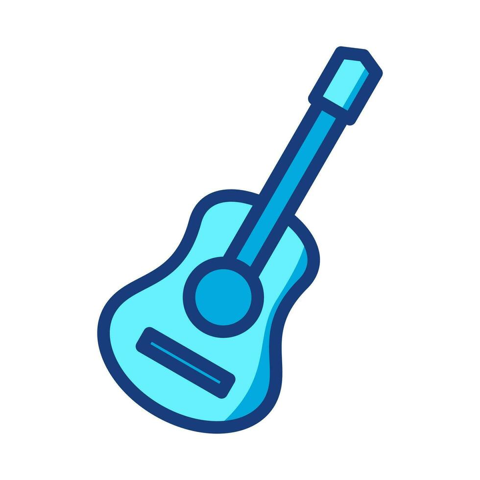 gitaar vector icoon, musical symbool. gemakkelijk, vlak ontwerp voor web of mobiel app