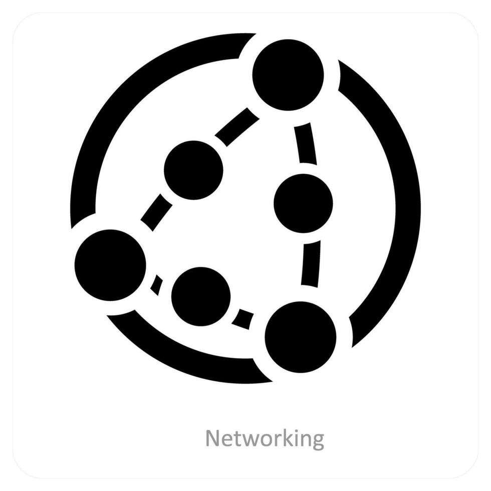netwerken en verbinding icoon concept vector