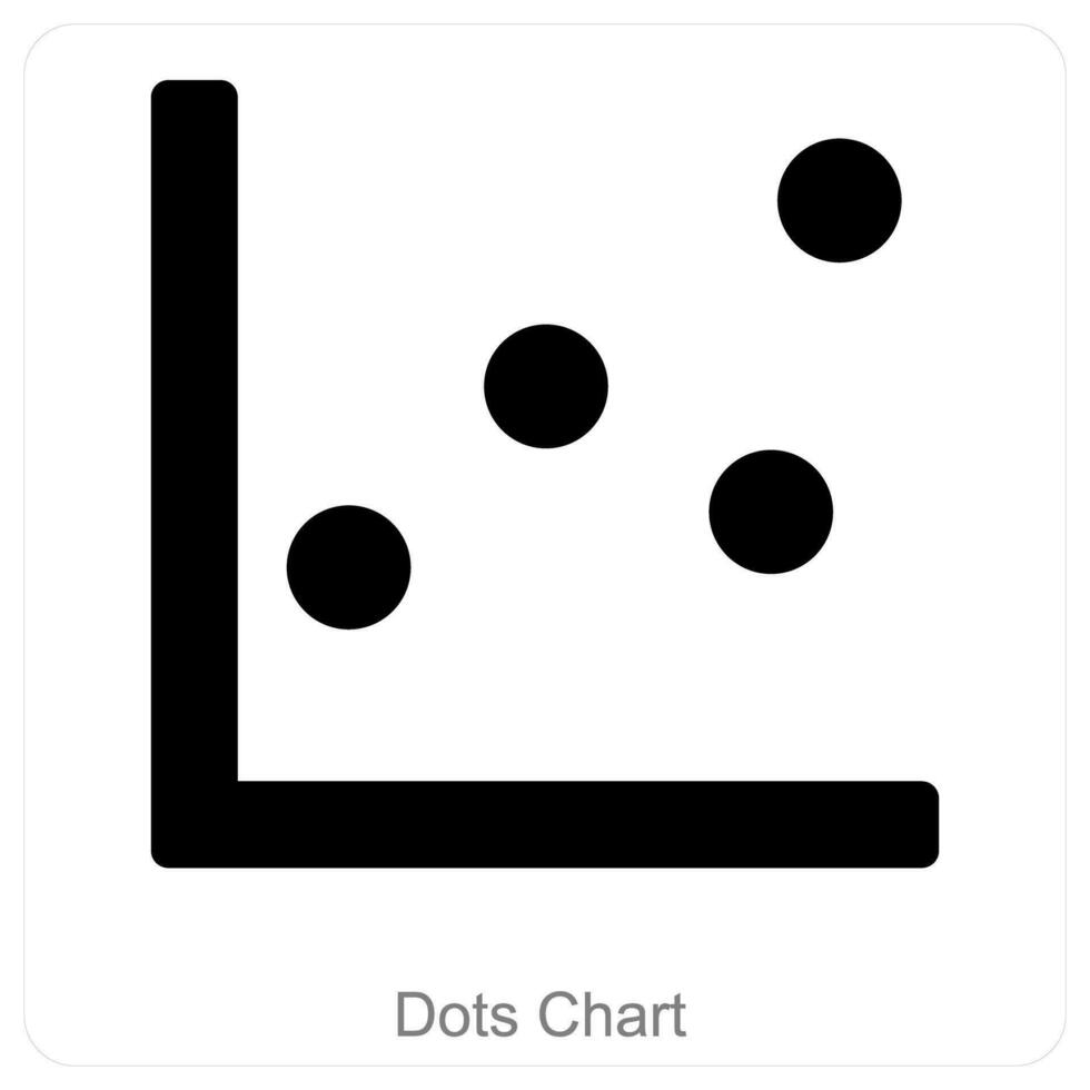 dots tabel en diagram icoon concept vector