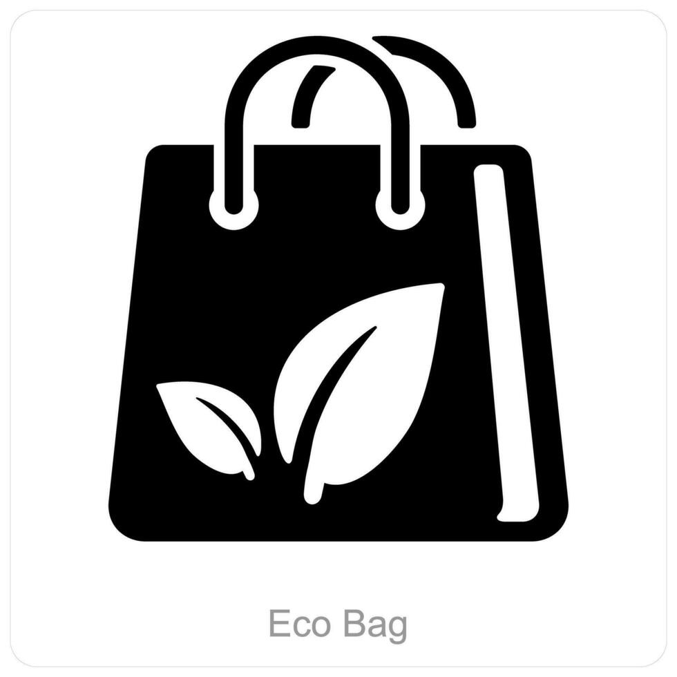 eco zak en ecologie icoon concept vector