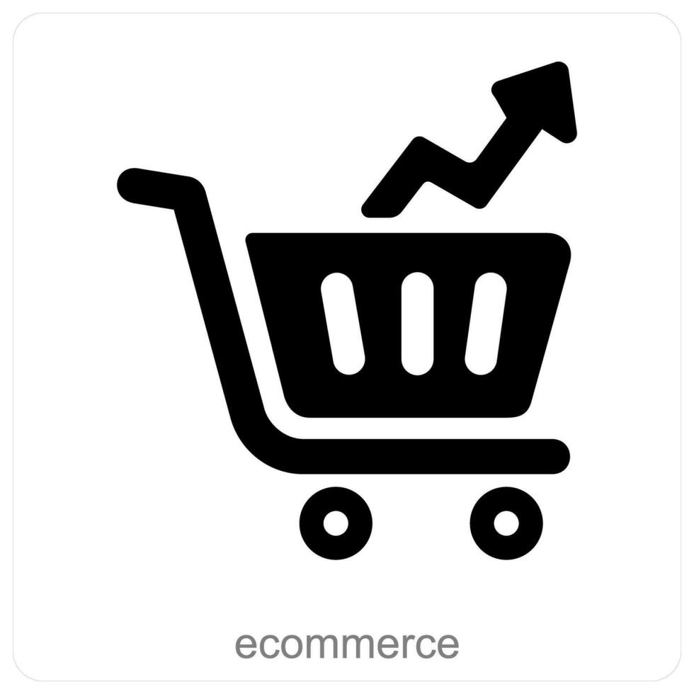 ecommerce en boodschappen doen icoon concept vector