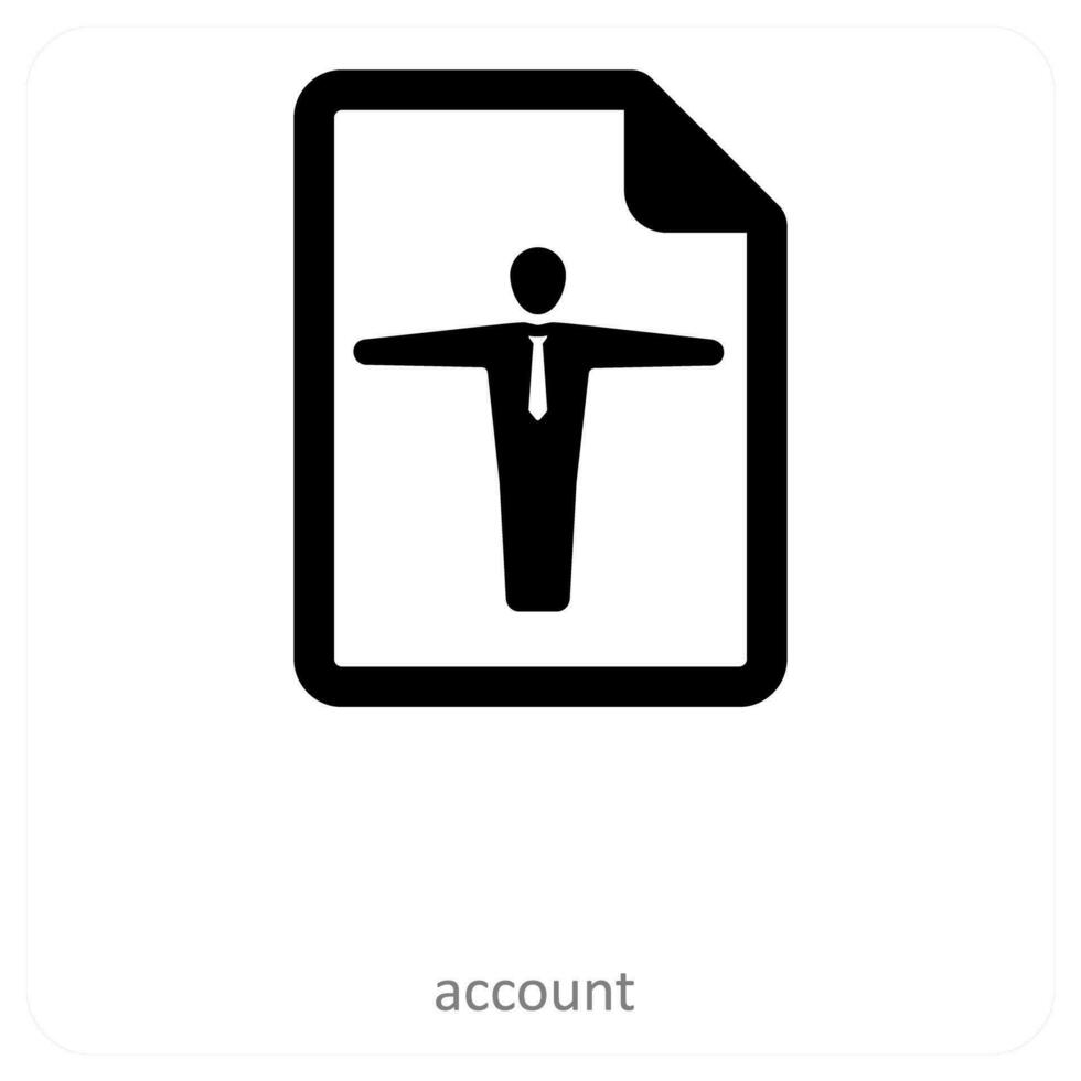 account en bedrijf icoon concept vector