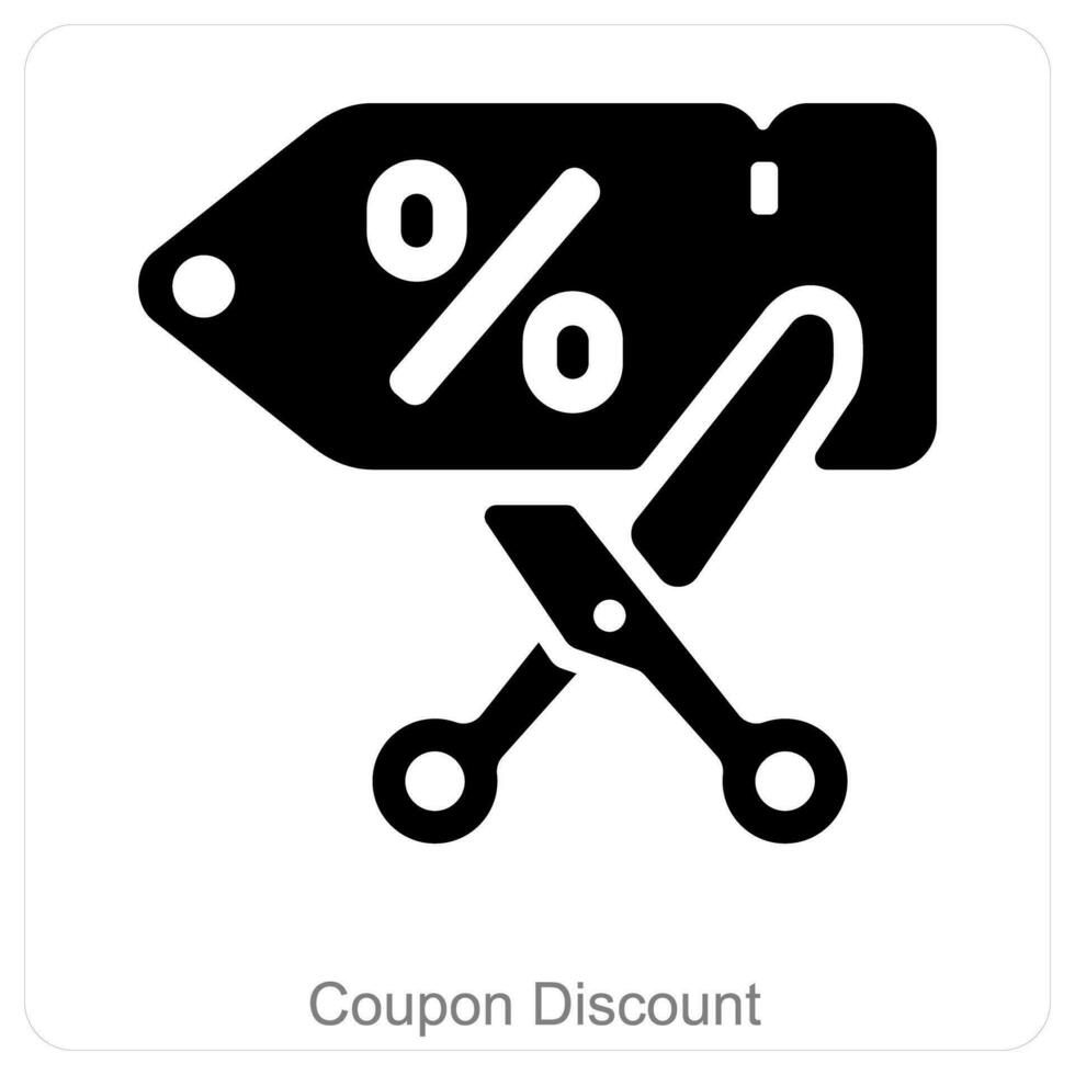 coupon korting en coupon code icoon concept vector