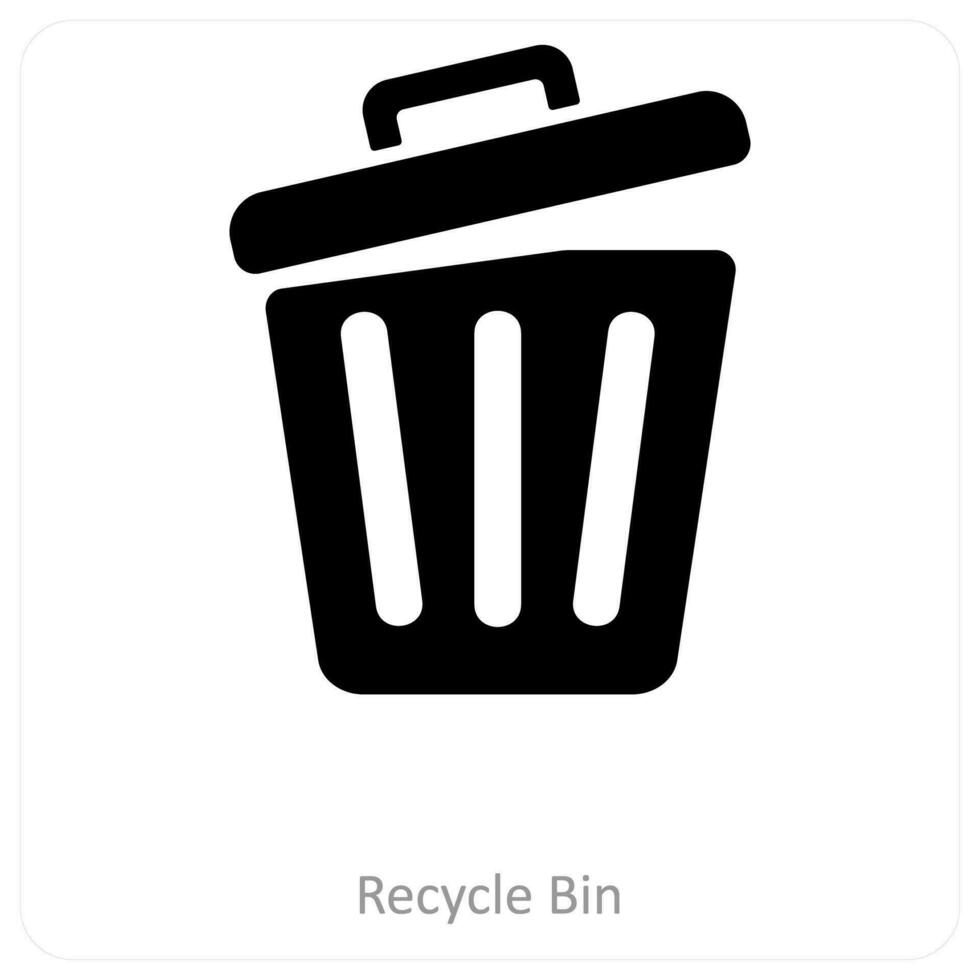 recycle bak en ecologie icoon concept vector