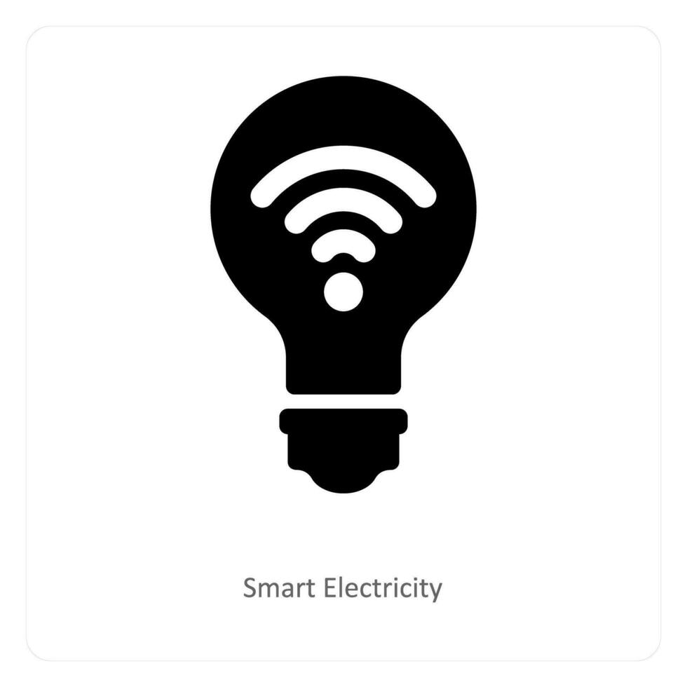 slim elektriciteit en slim in rekening brengen icoon concept vector